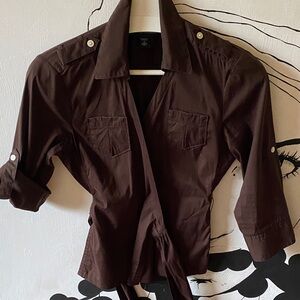 Banana Republic Chocolate Brown Shirt